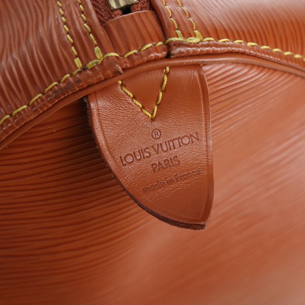 LOUIS VUITTON Epi Keepall 50 Boston Bag Zipangu Gold M42968 LV Auth LN105V