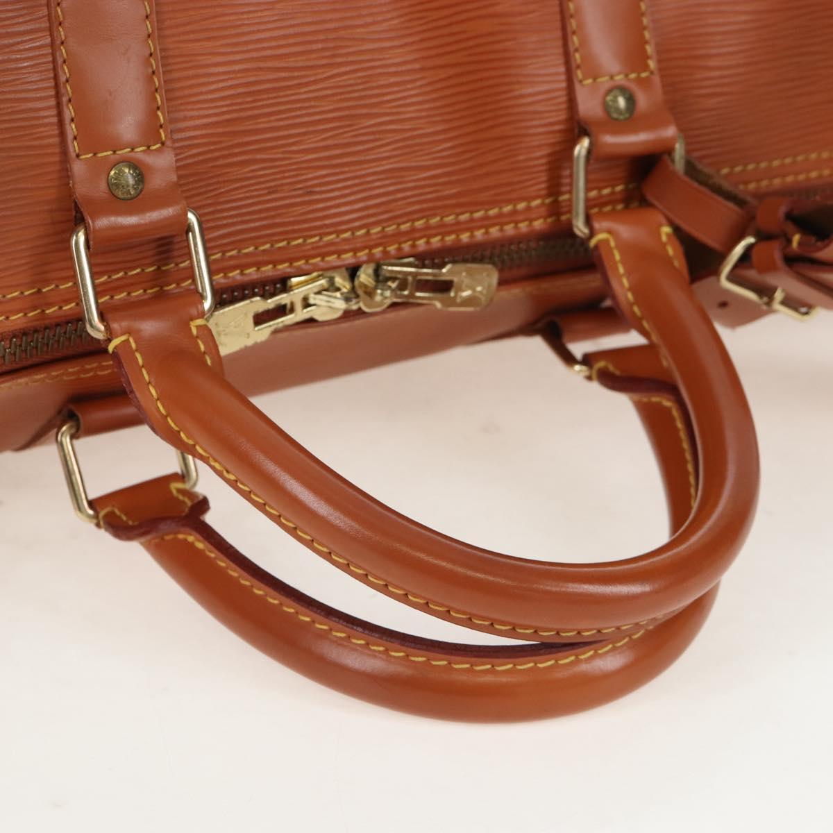 LOUIS VUITTON Epi Keepall 50 Boston Bag Zipangu Gold M42968 LV Auth LN105V