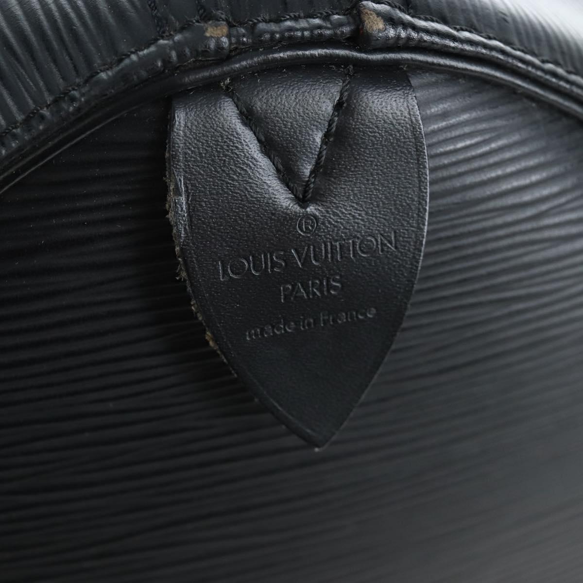 LOUIS VUITTON Epi Keepall 50 Boston Bag Noir M42962 LV Auth LN106V