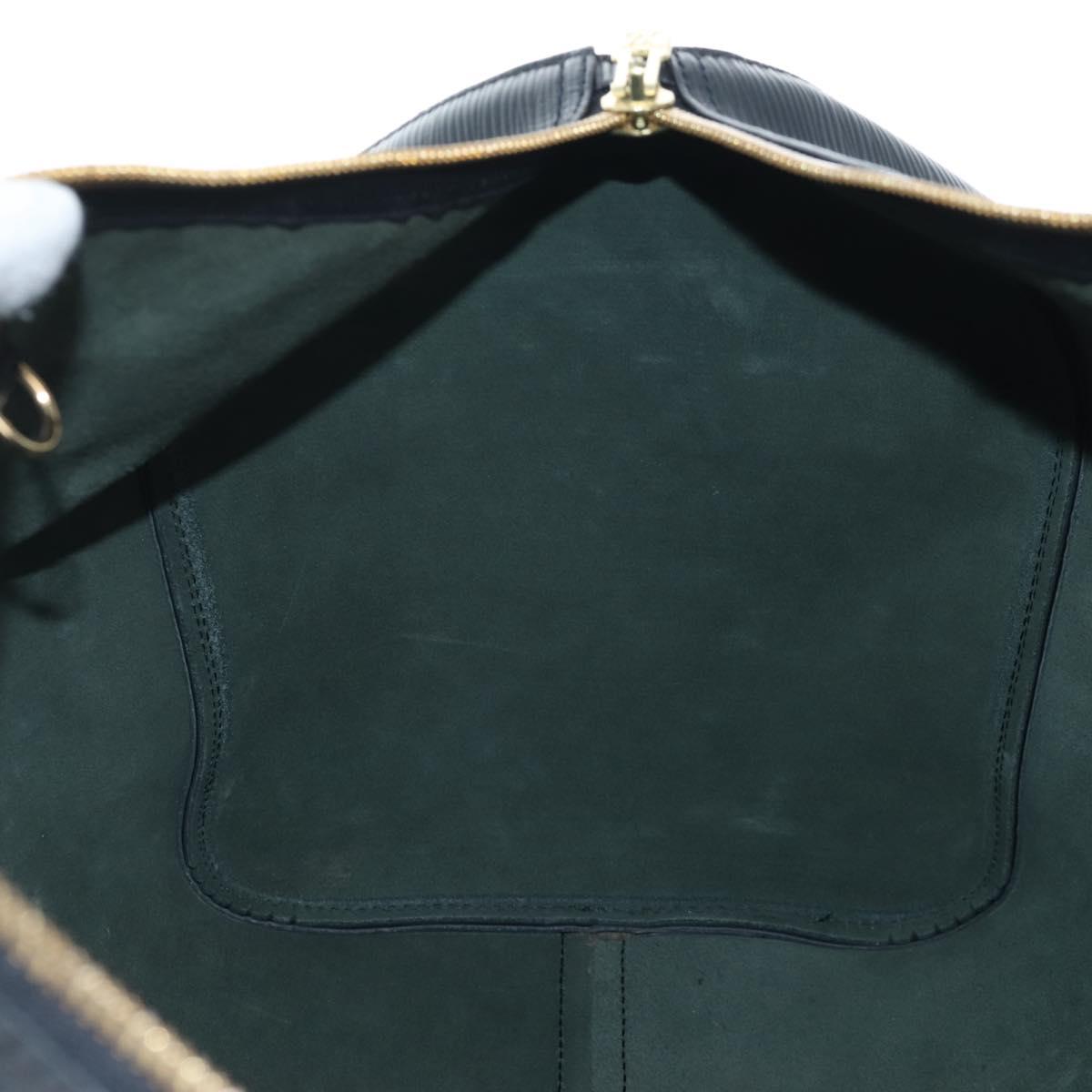 LOUIS VUITTON Epi Keepall 50 Boston Bag Noir M42962 LV Auth LN106V