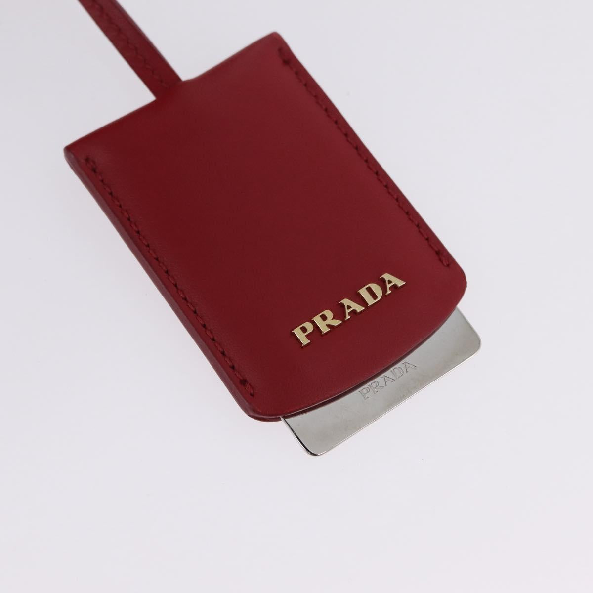 PRADA Wicker Hand Bag Rattan 2way Red Gold Auth LN124SAM