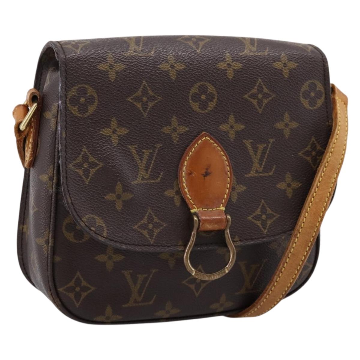 LOUIS VUITTON Monogram Saint Cloud MM Shoulder Bag M51243 LV Auth LN126