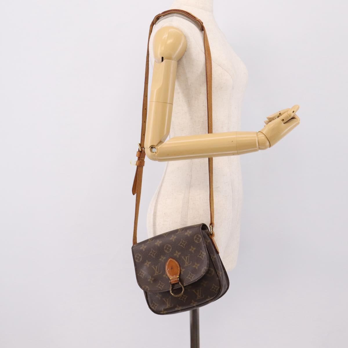 LOUIS VUITTON Monogram Saint Cloud MM Shoulder Bag M51243 LV Auth LN126