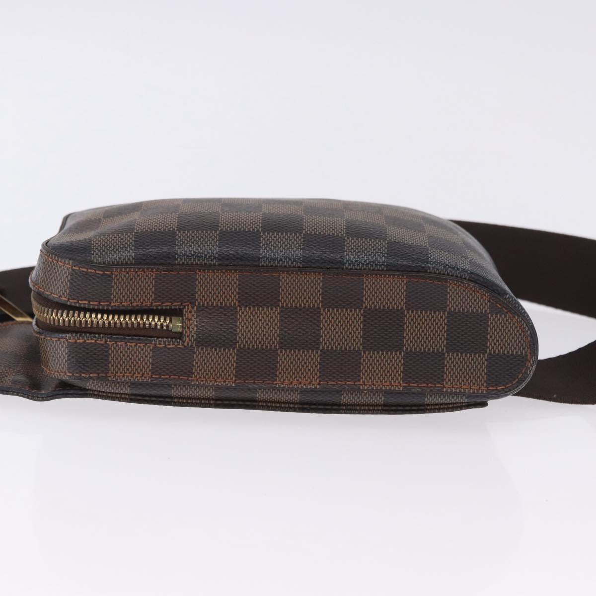 LOUIS VUITTON Damier Ebene Geronimos Shoulder Bag N51994 LV Auth LN135