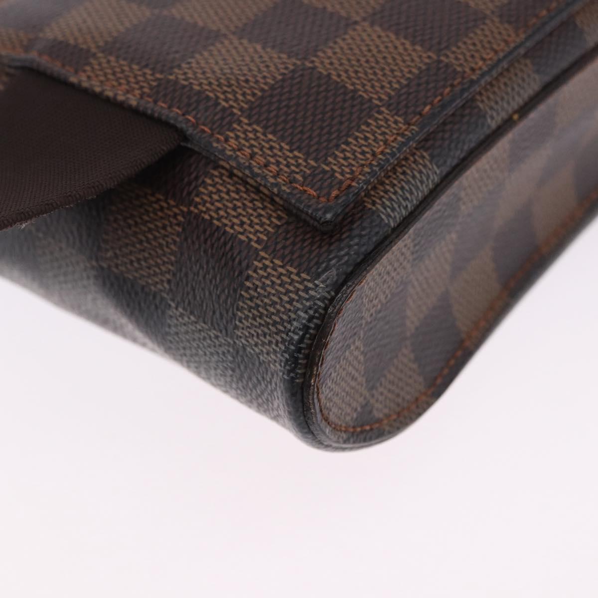 LOUIS VUITTON Damier Ebene Geronimos Shoulder Bag N51994 LV Auth LN135