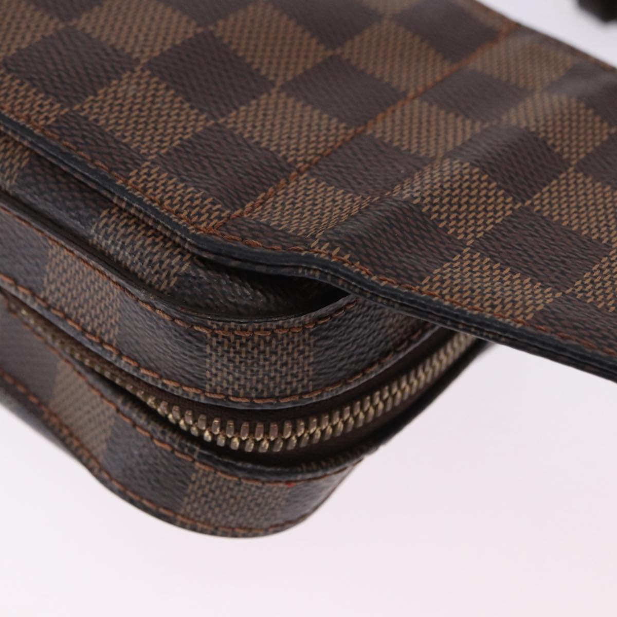 LOUIS VUITTON Damier Ebene Geronimos Shoulder Bag N51994 LV Auth LN135