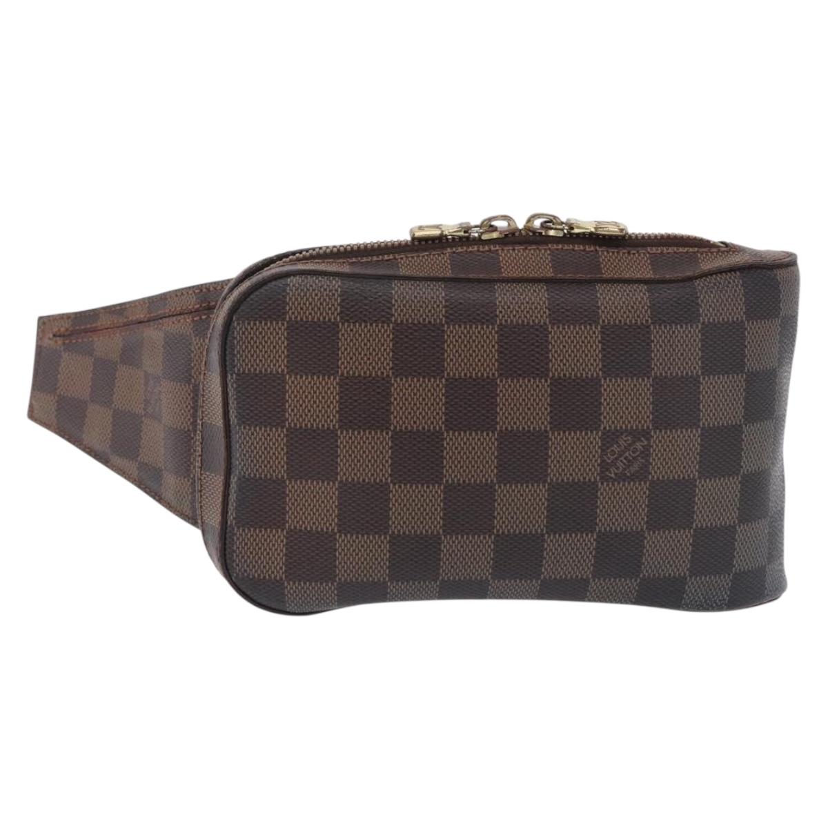 LOUIS VUITTON Damier Ebene Geronimos Shoulder Bag N51994 LV Auth LN135