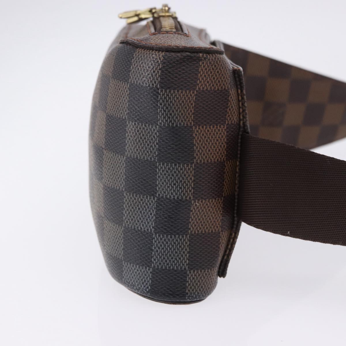 LOUIS VUITTON Damier Ebene Geronimos Shoulder Bag N51994 LV Auth LN135