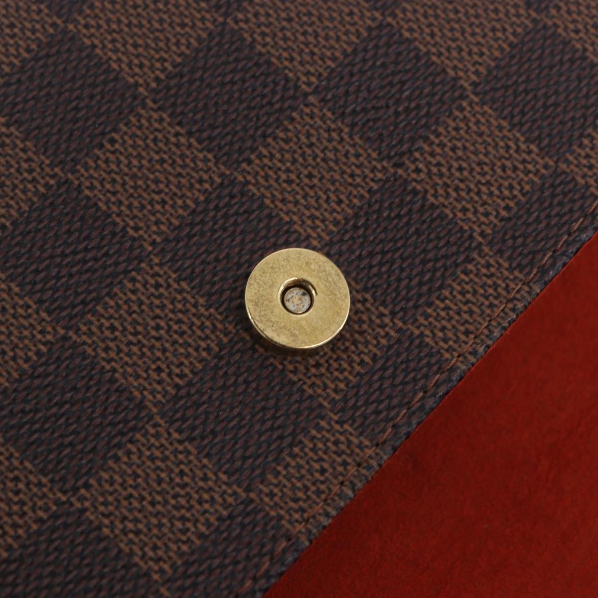 LOUIS VUITTON Damier Ebene Pochette Florentine Waist Bag N51856 LV Auth LN147V