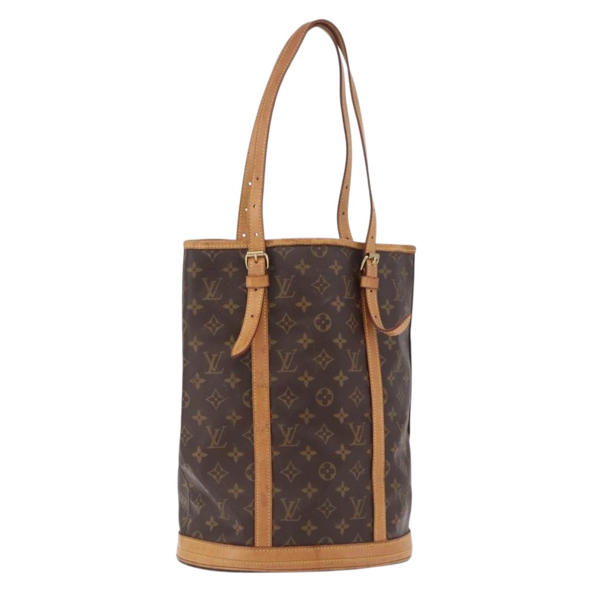 LOUIS VUITTON Monogram Bucket GM Shoulder Bag M42236 LV Auth LN151
