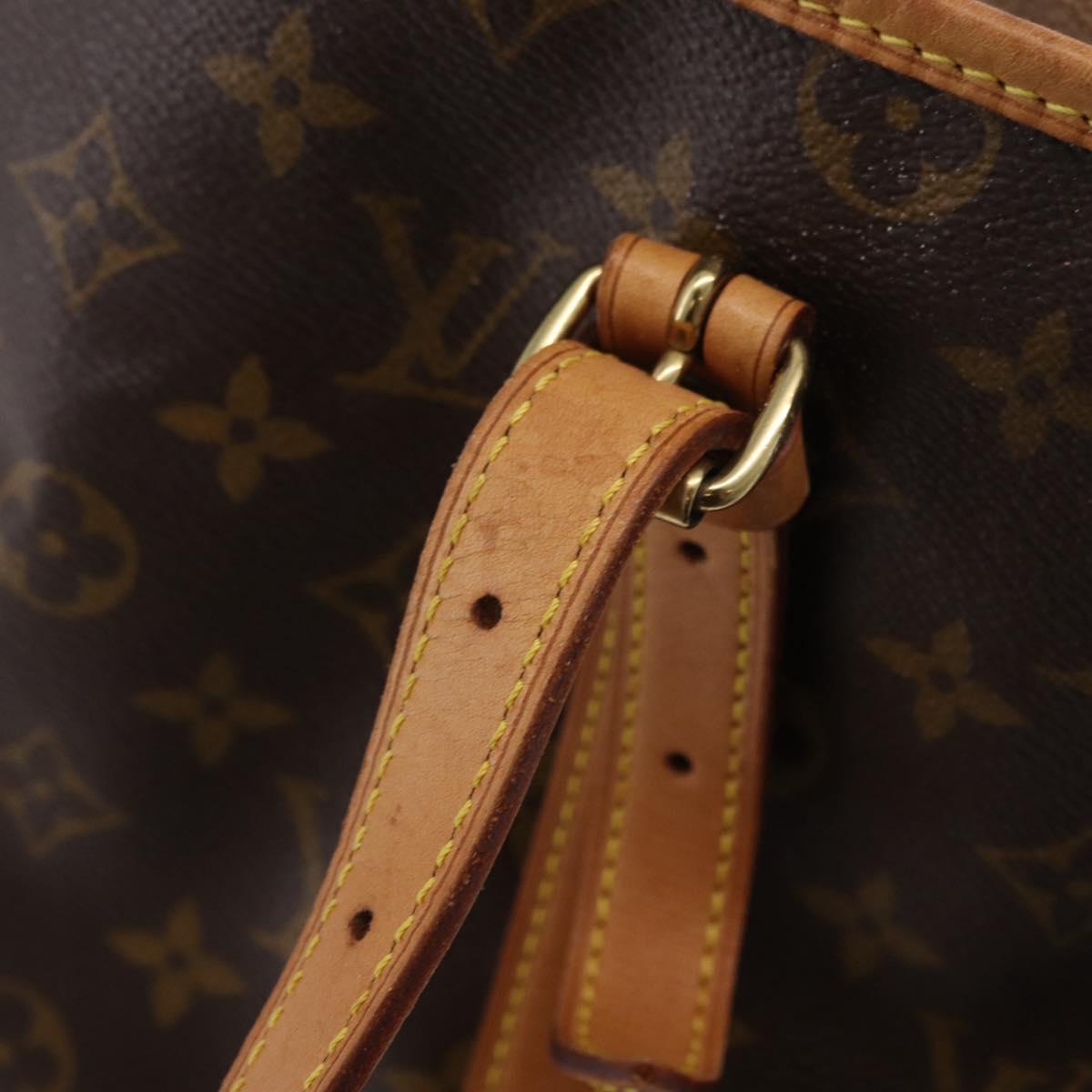 LOUIS VUITTON Monogram Bucket GM Shoulder Bag M42236 LV Auth LN151
