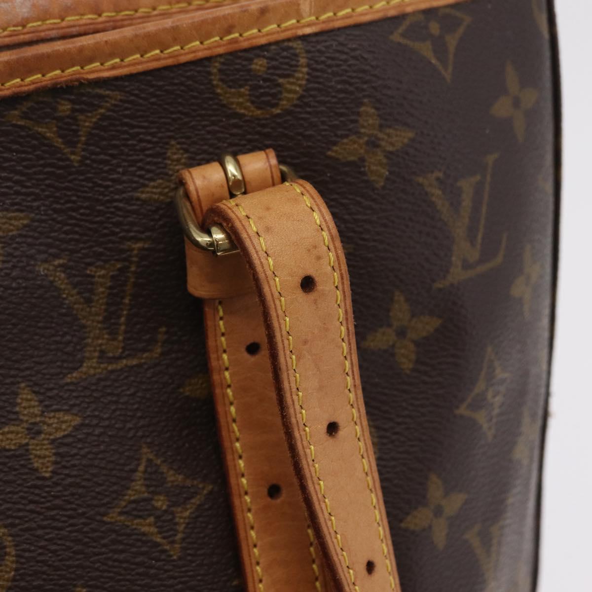 LOUIS VUITTON Monogram Bucket GM Shoulder Bag M42236 LV Auth LN151