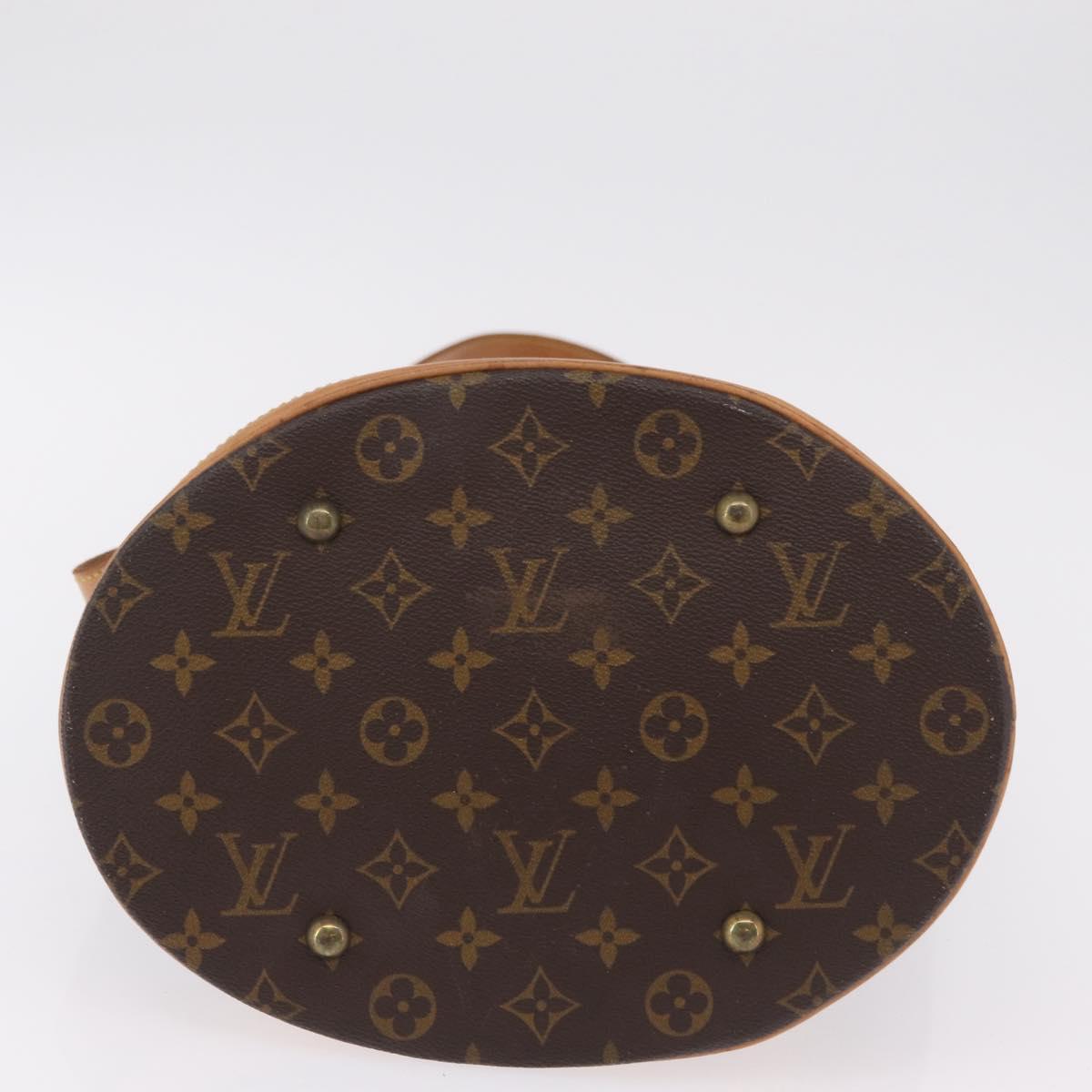 LOUIS VUITTON Monogram Bucket GM Shoulder Bag M42236 LV Auth LN151