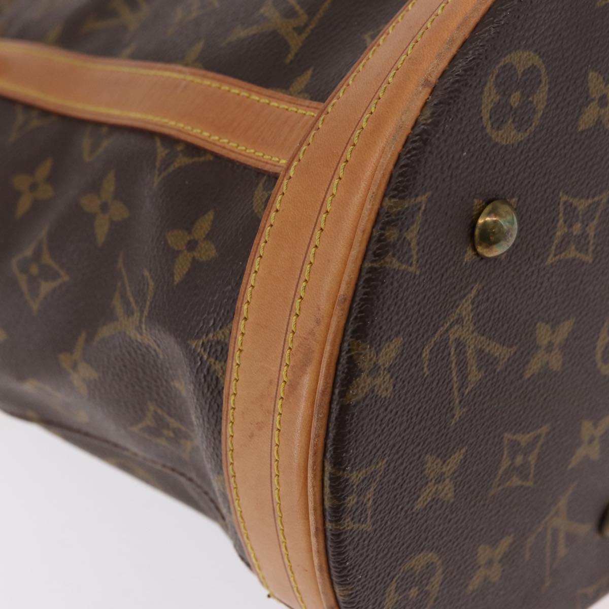LOUIS VUITTON Monogram Bucket GM Shoulder Bag M42236 LV Auth LN151