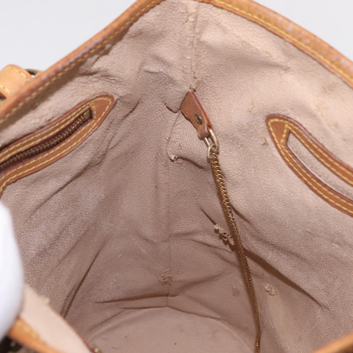 LOUIS VUITTON Monogram Bucket GM Shoulder Bag M42236 LV Auth LN151