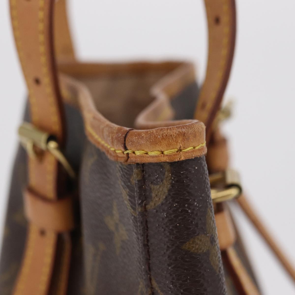 LOUIS VUITTON Monogram Bucket GM Shoulder Bag M42236 LV Auth LN151