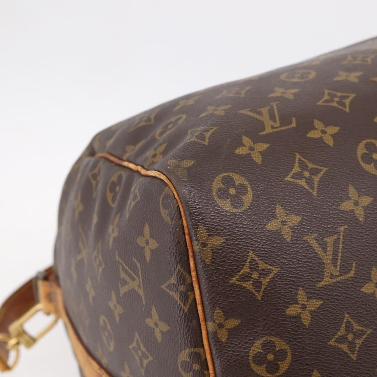 LOUIS VUITTON Monogram Keepall Bandouliere 60 Boston Bag M41412 LV Auth LN156