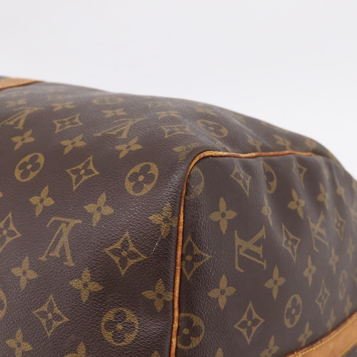 LOUIS VUITTON Monogram Keepall Bandouliere 60 Boston Bag M41412 LV Auth LN156