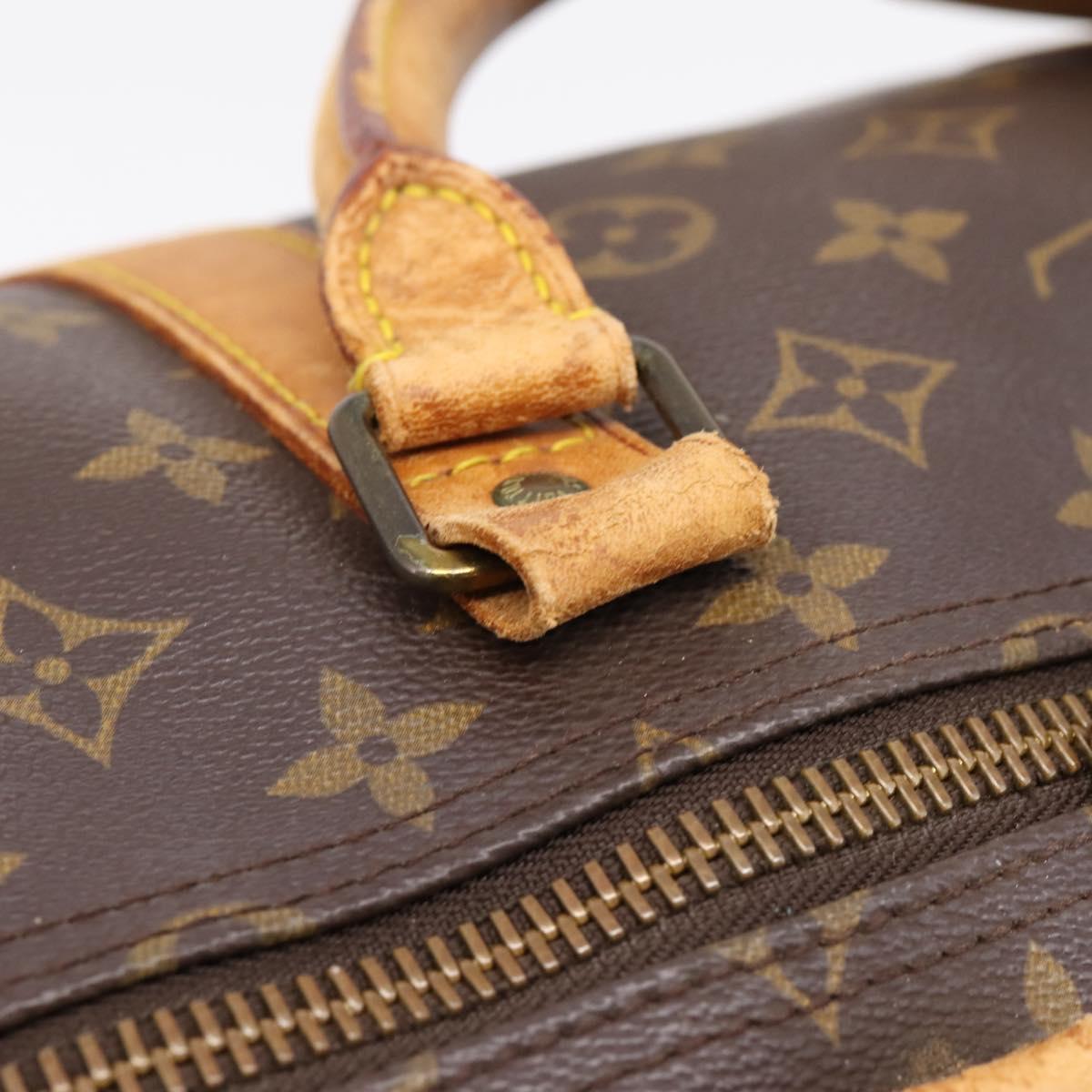 LOUIS VUITTON Monogram Keepall Bandouliere 60 Boston Bag M41412 LV Auth LN156