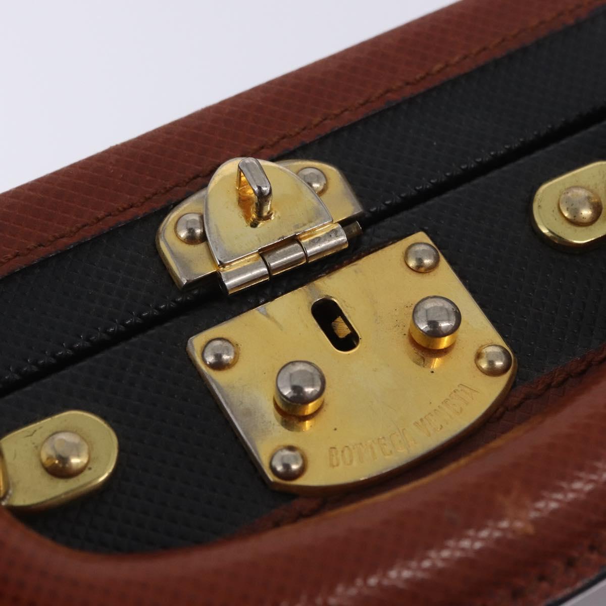 Vivienne Westwood Briefcase PVC Black Gold Auth LN161