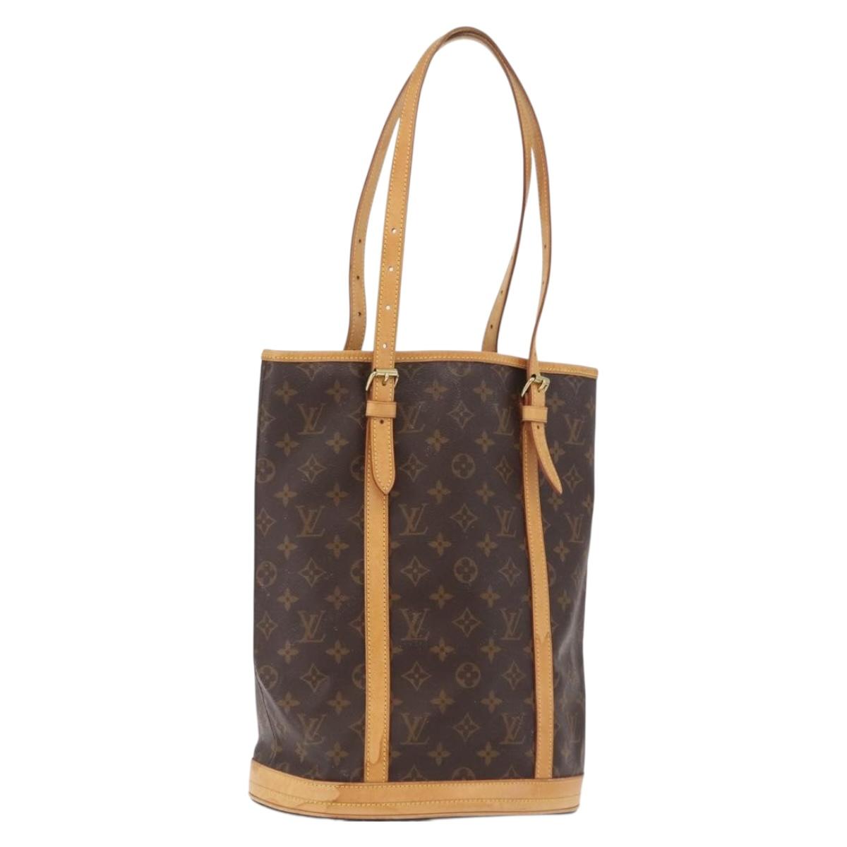 LOUIS VUITTON Monogram Bucket GM Shoulder Bag M42236 LV Auth LN164