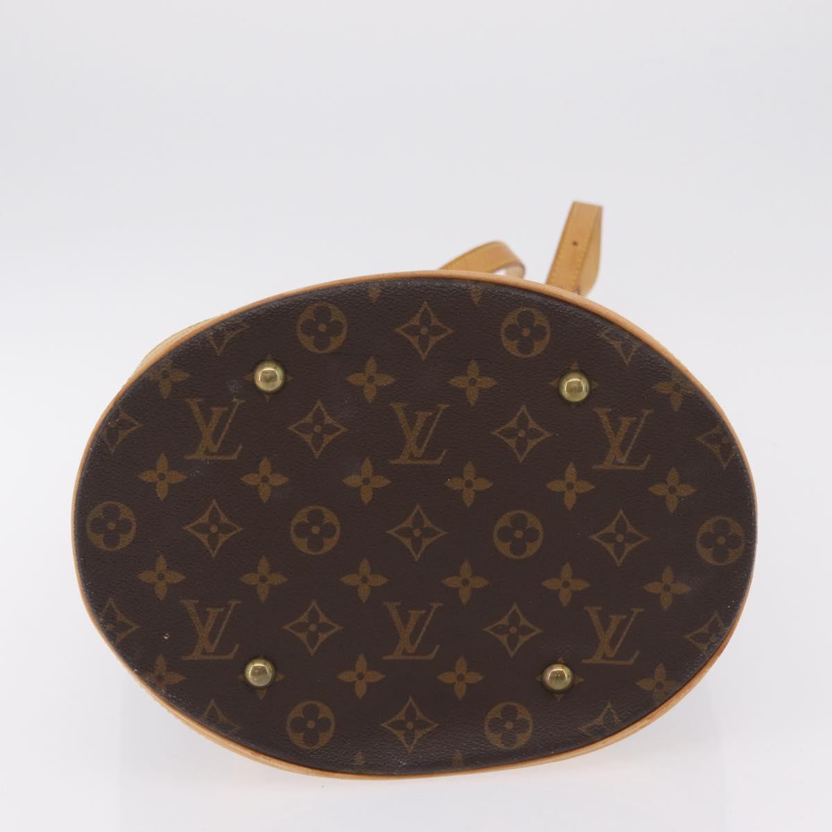 LOUIS VUITTON Monogram Bucket GM Shoulder Bag M42236 LV Auth LN164