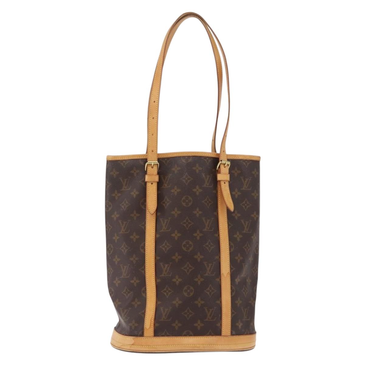 LOUIS VUITTON Monogram Bucket GM Shoulder Bag M42236 LV Auth LN164