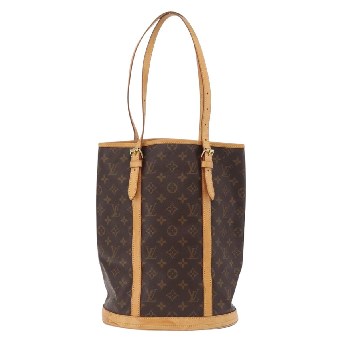 LOUIS VUITTON Monogram Bucket GM Shoulder Bag M42236 LV Auth LN164