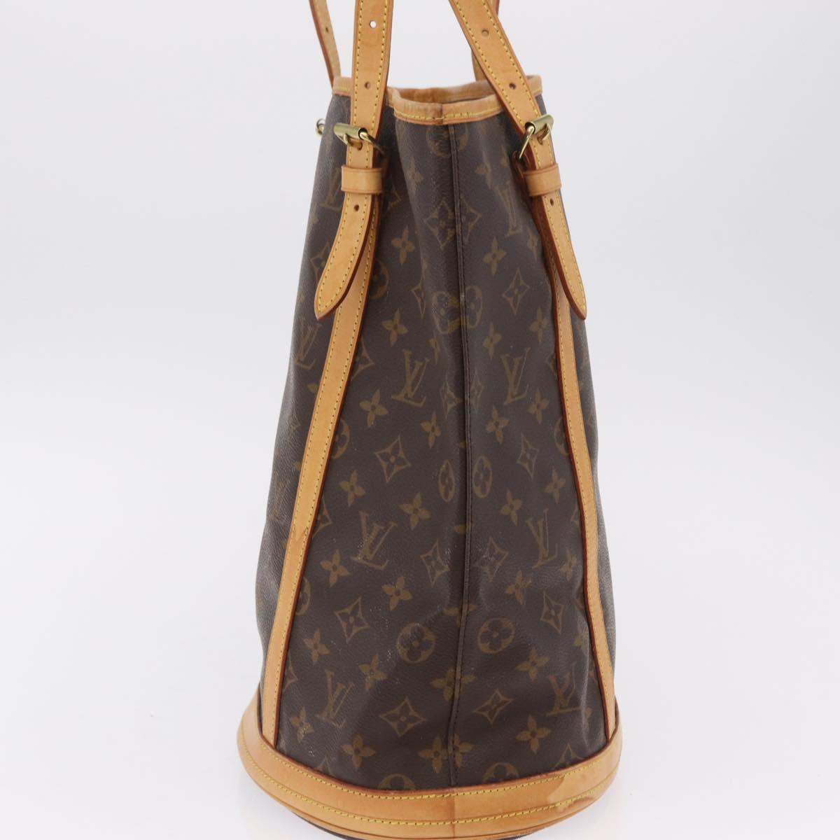 LOUIS VUITTON Monogram Bucket GM Shoulder Bag M42236 LV Auth LN164