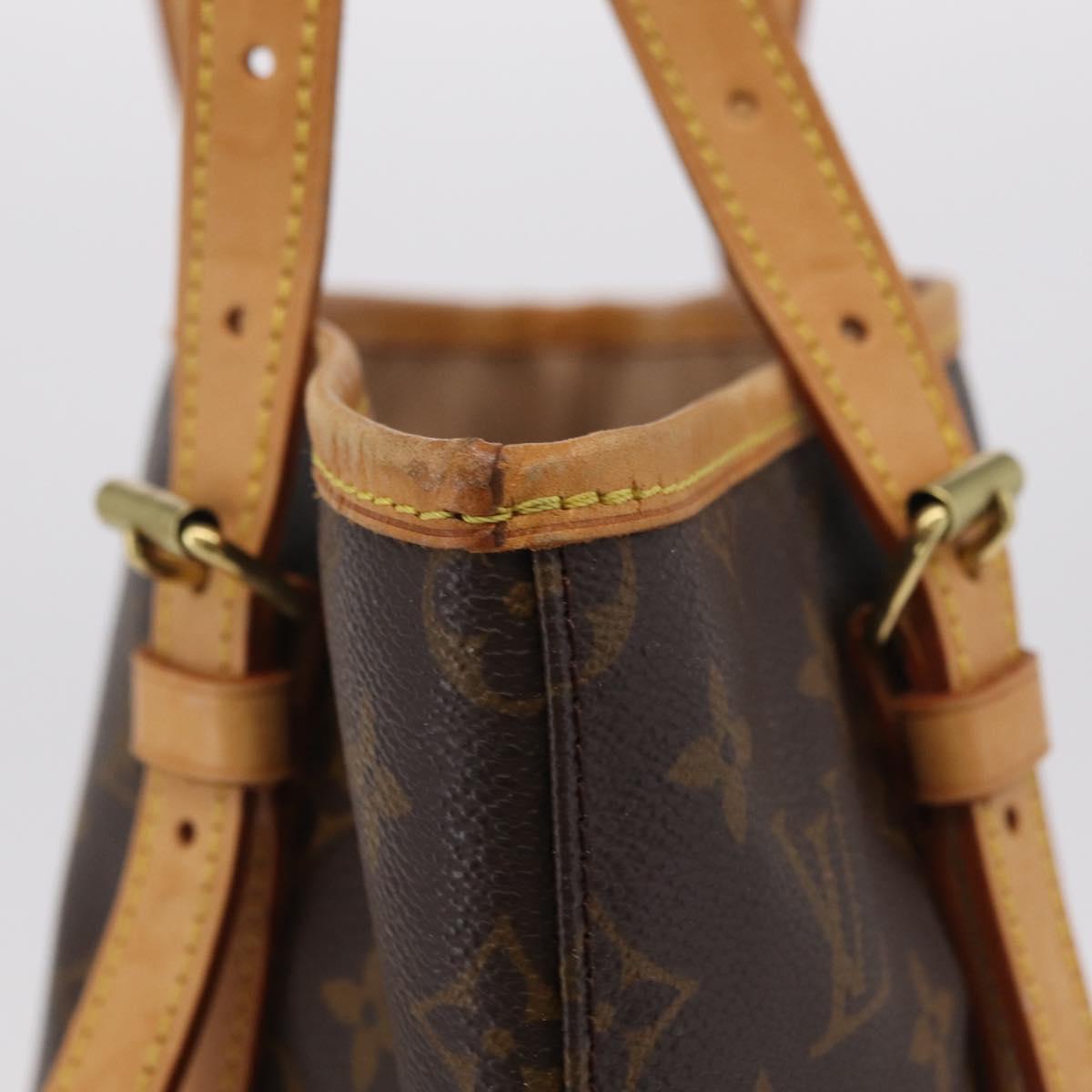 LOUIS VUITTON Monogram Bucket GM Shoulder Bag M42236 LV Auth LN164