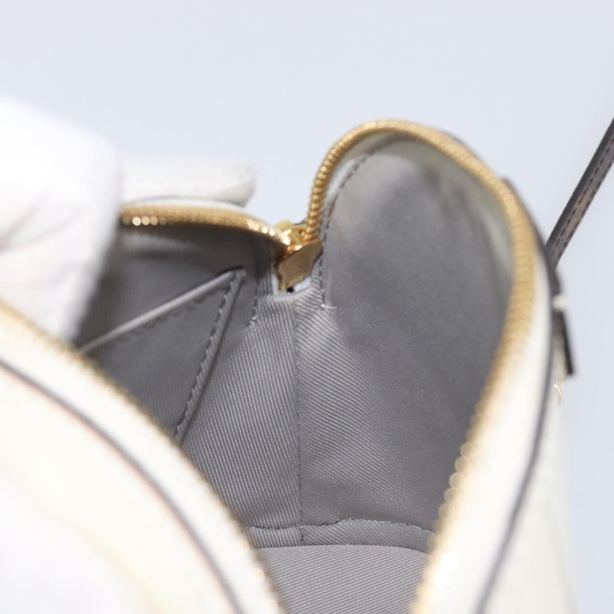 LOUIS VUITTON Monogram Vernis Miroir Alma Mini Bag Snow M52749 LV Auth LN166V