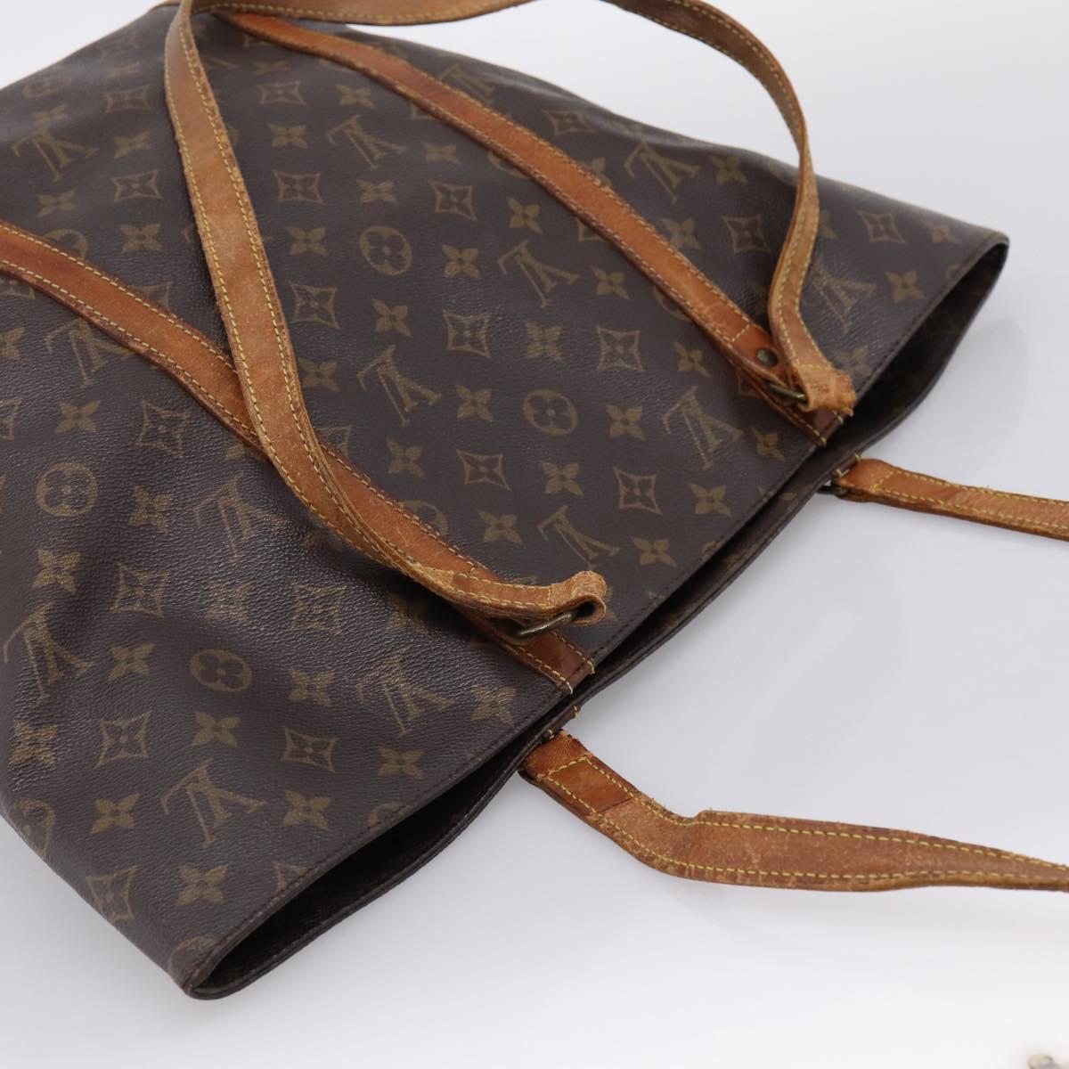 LOUIS VUITTON Monogram Sac Shopping GM Tote Bag M51110 LV Auth LN170