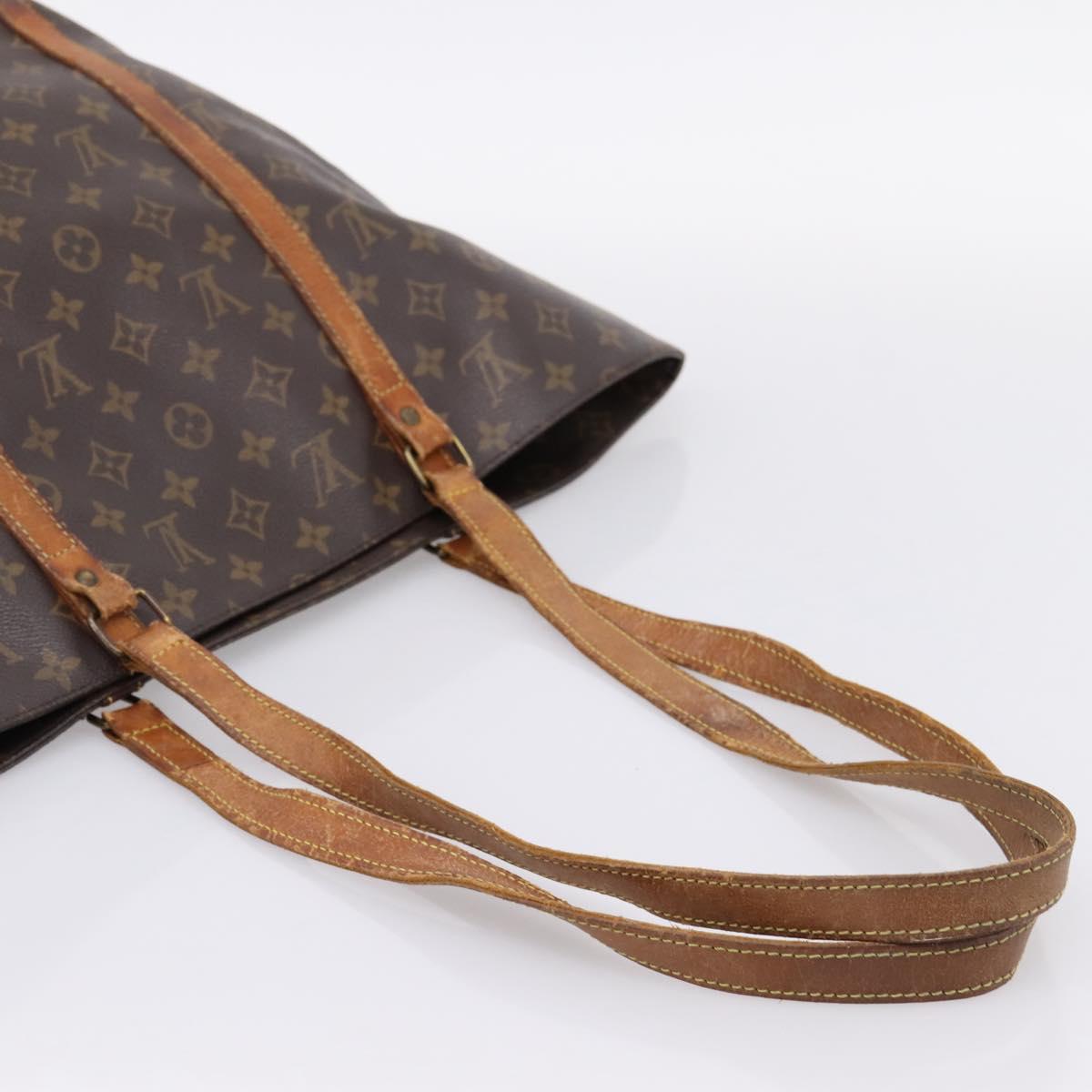 LOUIS VUITTON Monogram Sac Shopping GM Tote Bag M51110 LV Auth LN170