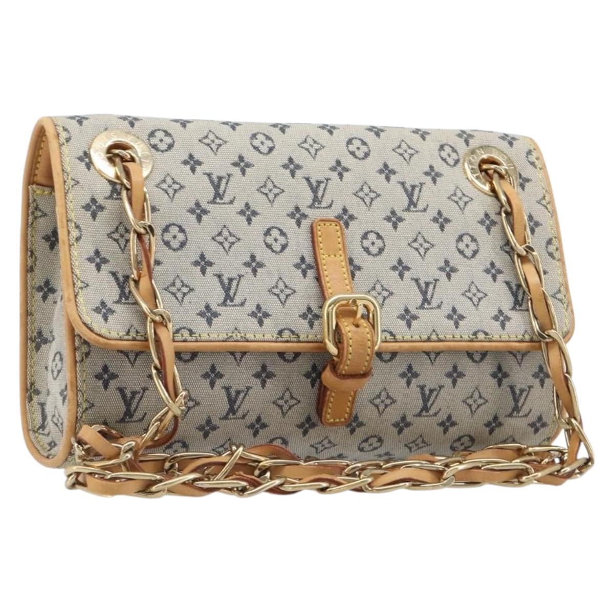 LOUIS VUITTON Monogram Mini Camille Chain Bag Blue M92002 LV Auth LN175A