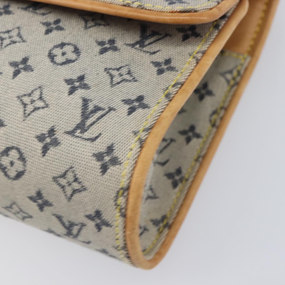 LOUIS VUITTON Monogram Mini Camille Chain Bag Blue M92002 LV Auth LN175A
