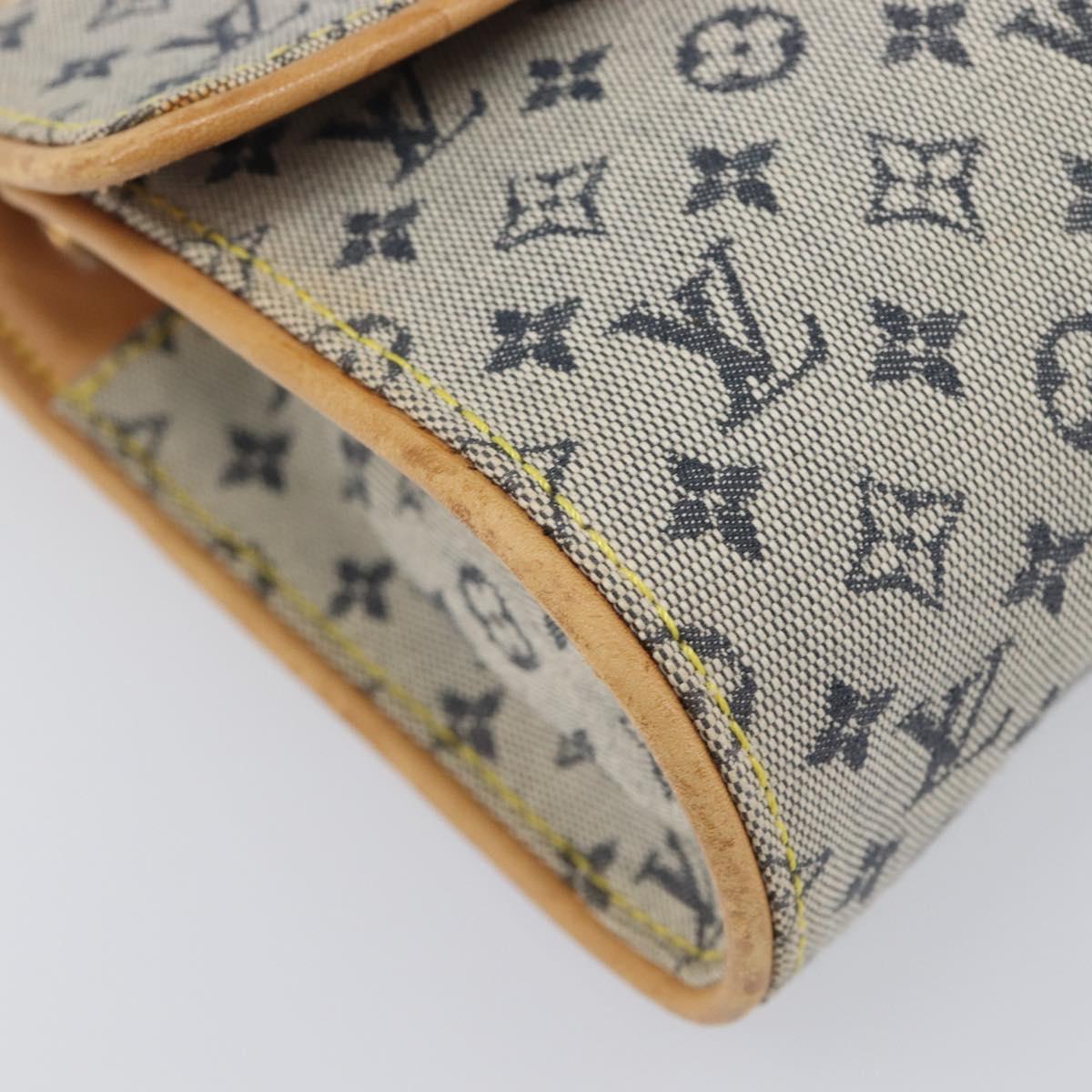 LOUIS VUITTON Monogram Mini Camille Chain Bag Blue M92002 LV Auth LN175A