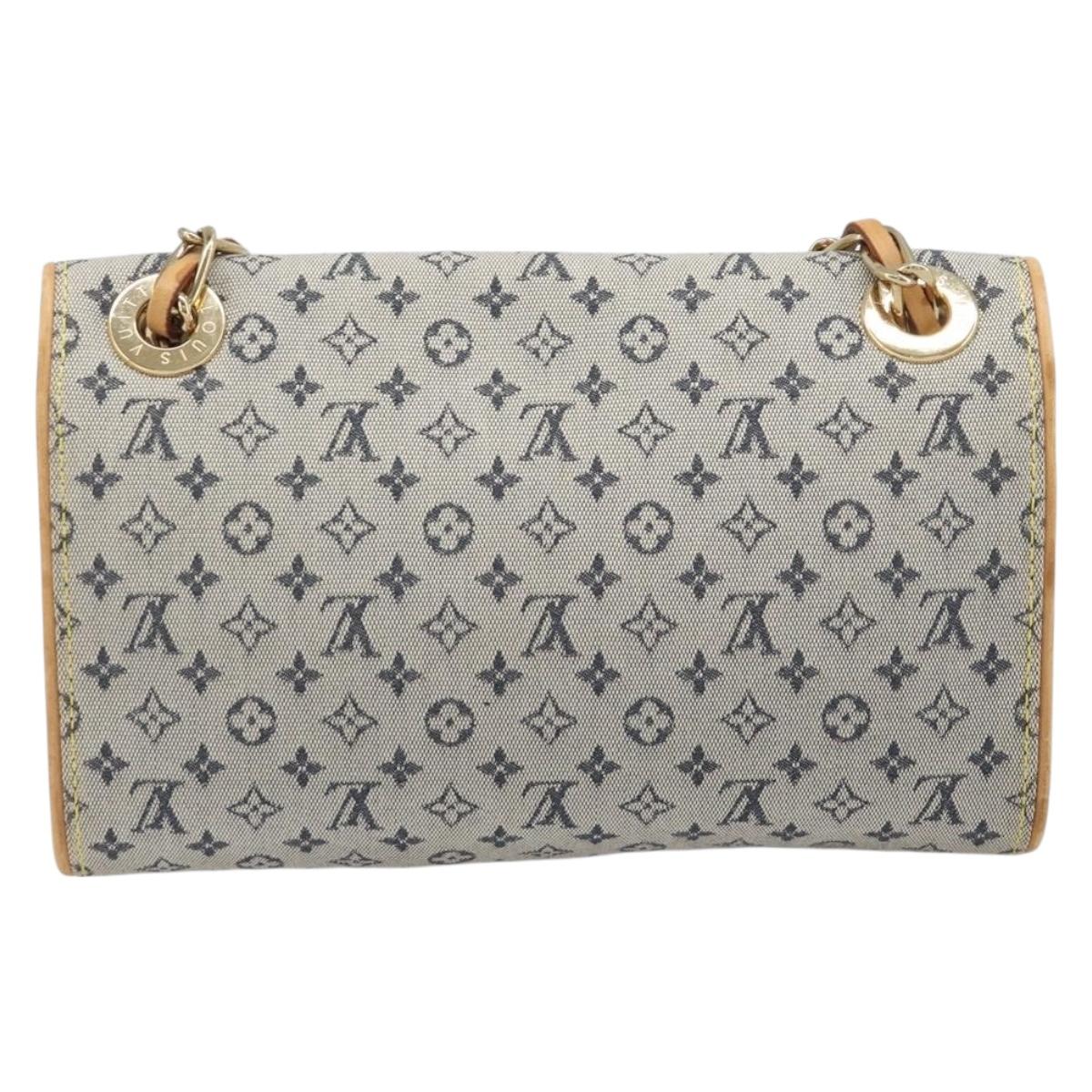 LOUIS VUITTON Monogram Mini Camille Chain Bag Blue M92002 LV Auth LN175A