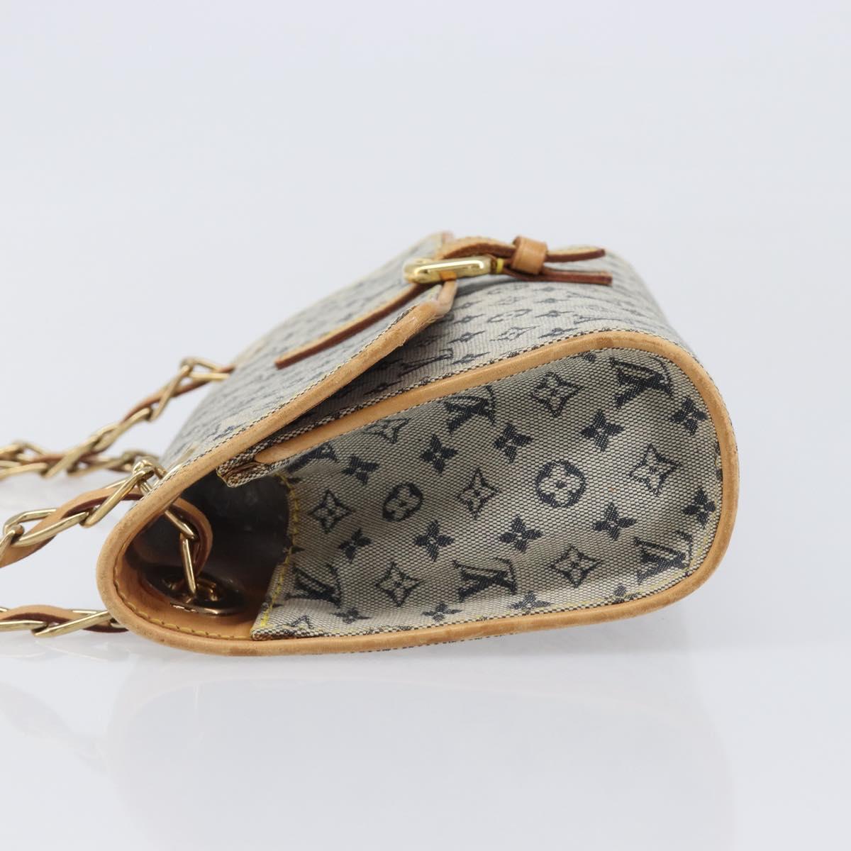 LOUIS VUITTON Monogram Mini Camille Chain Bag Blue M92002 LV Auth LN175A