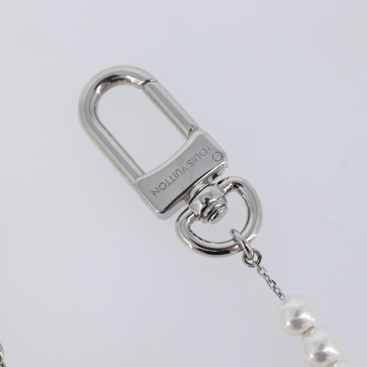 LOUIS VUITTON Bag Charm Chain Belt Pearl Fusion Key Holder M01947 LV Auth LN177M