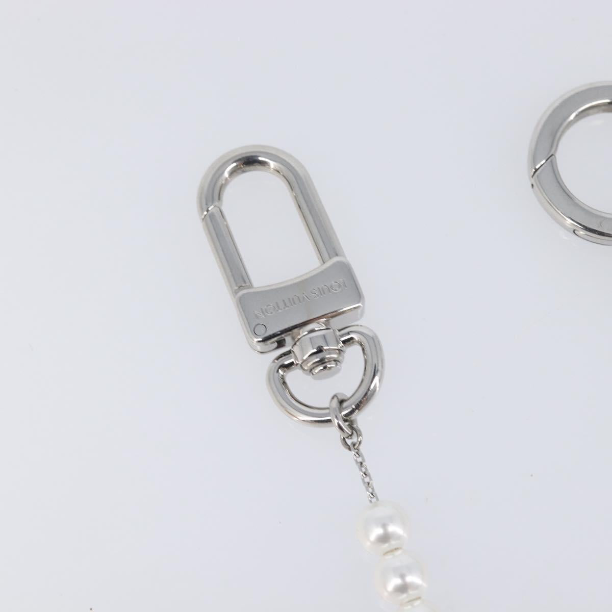 LOUIS VUITTON Bag Charm Chain Belt Pearl Fusion Key Holder M01947 LV Auth LN177M
