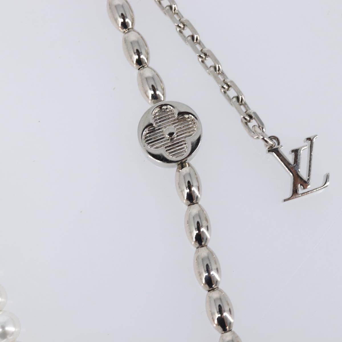 LOUIS VUITTON Bag Charm Chain Belt Pearl Fusion Key Holder M01947 LV Auth LN177M