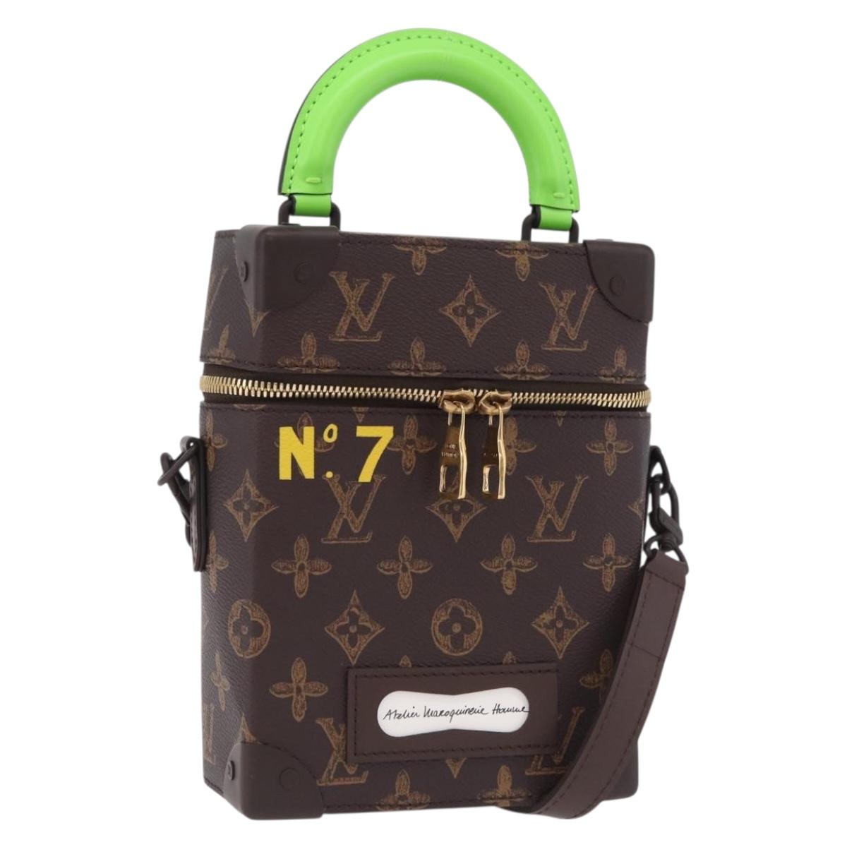 LOUIS VUITTON Monogram Vertical Box Trunk Shoulder Bag M59664 LV Auth LN212SM