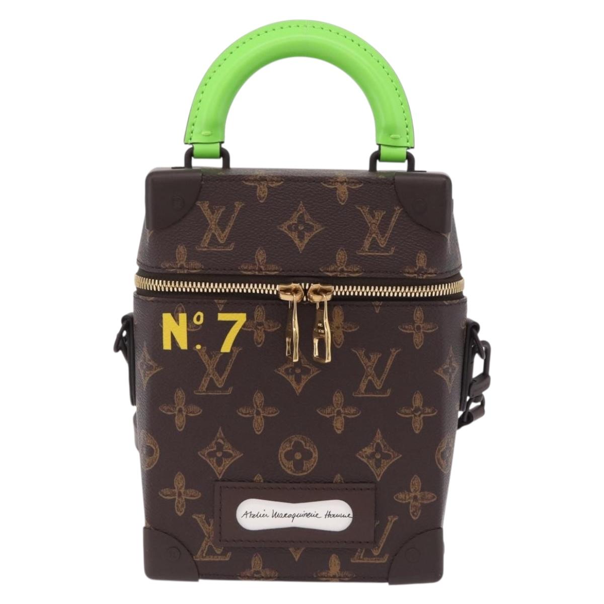 LOUIS VUITTON Monogram Vertical Box Trunk Shoulder Bag M59664 LV Auth LN212SM