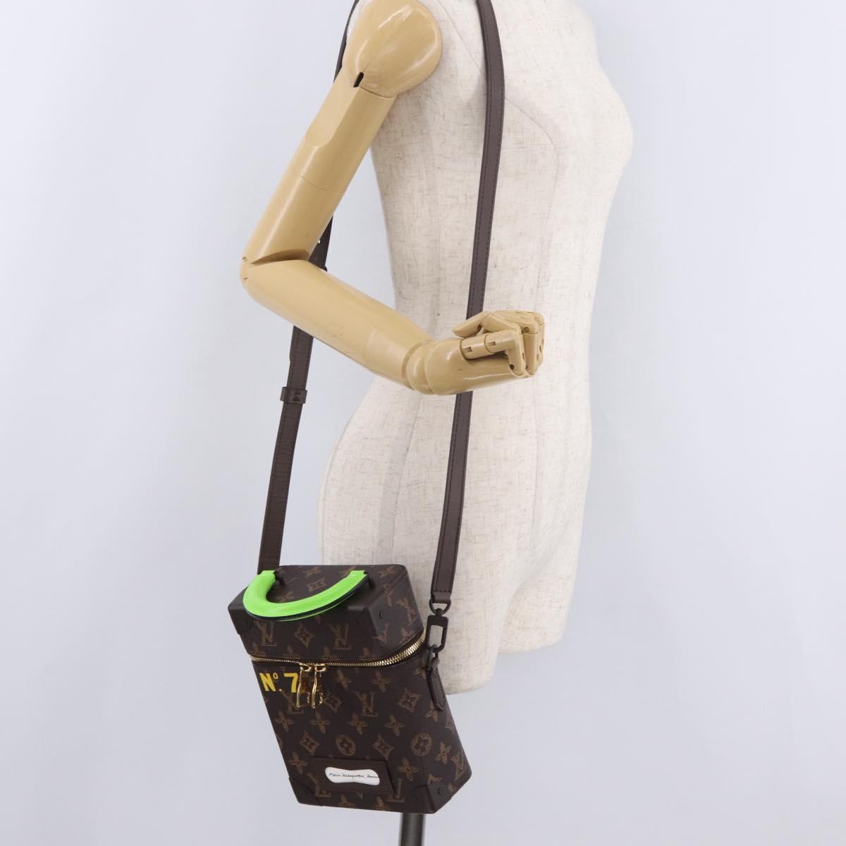 LOUIS VUITTON Monogram Vertical Box Trunk Shoulder Bag M59664 LV Auth LN212SM