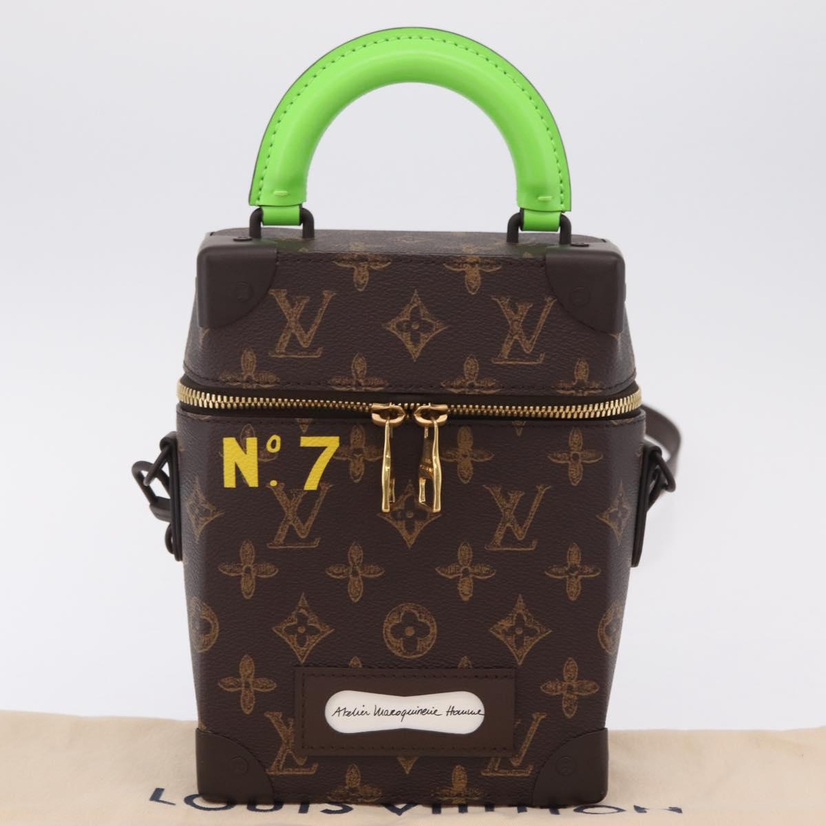 LOUIS VUITTON Monogram Vertical Box Trunk Shoulder Bag M59664 LV Auth LN212SM