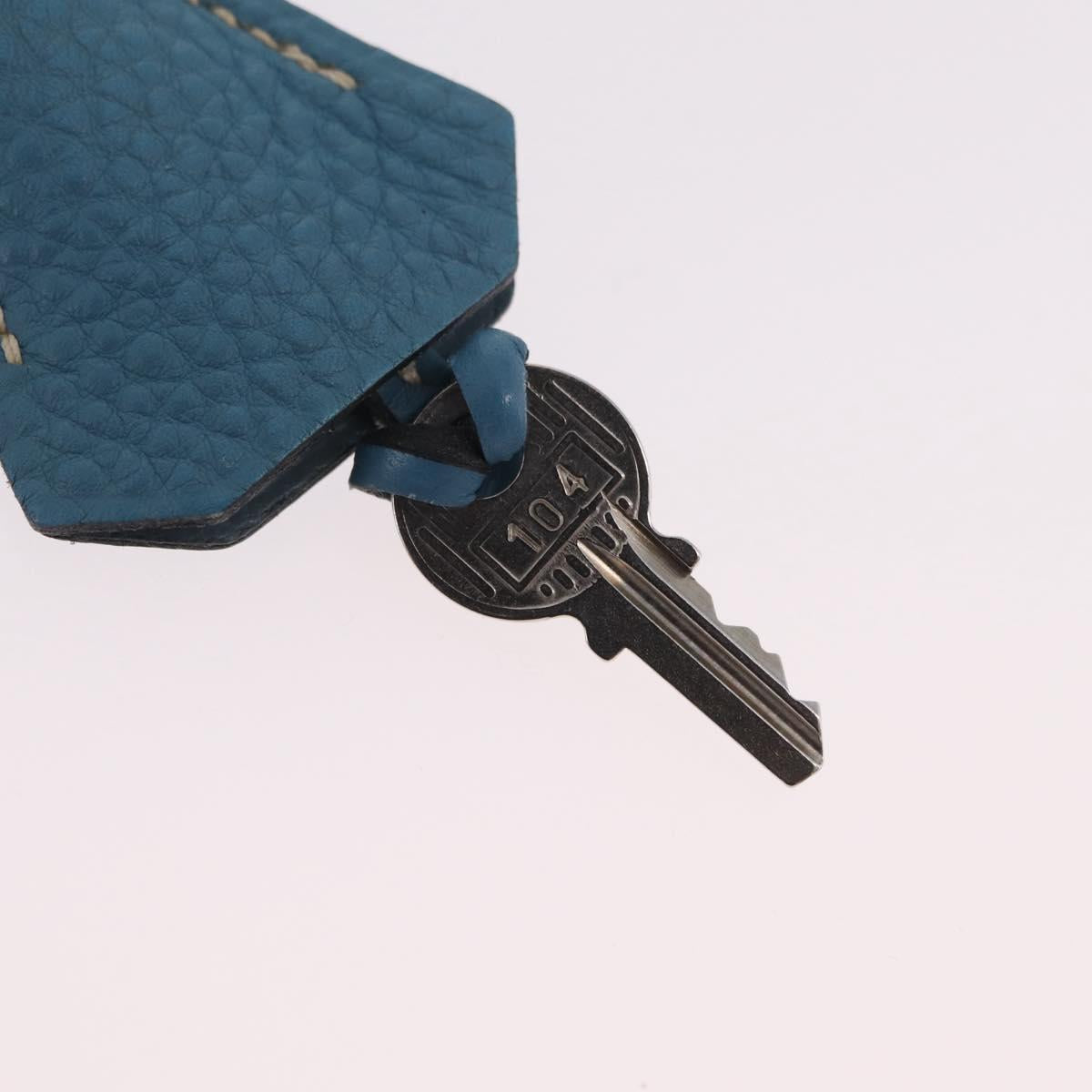 HERMES Birkin 35 Hand Bag Taurillon Leather Turquoise Blue Silver Auth LN221SM