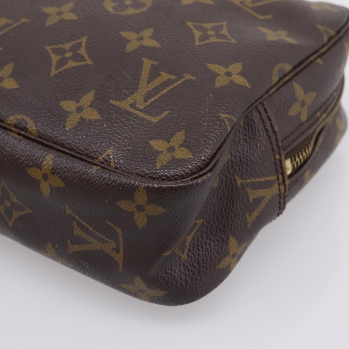 LOUIS VUITTON Monogram Trousse Toilette 23 Clutch Bag M47524 LV Auth LN241