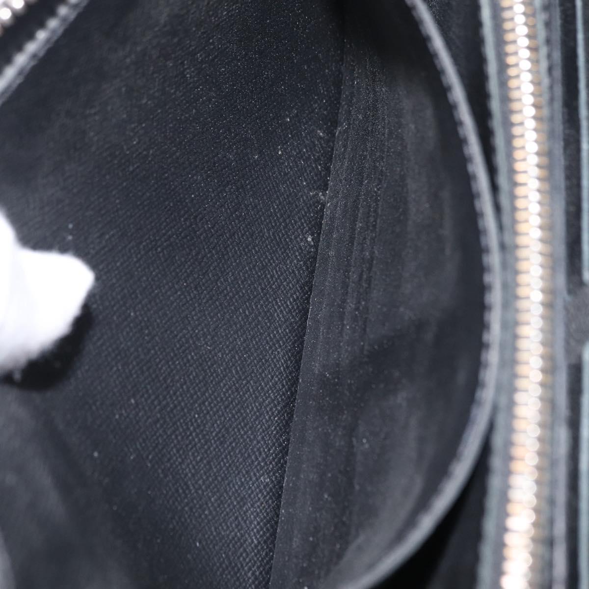 LOUIS VUITTON Taiga Zippy XL Long Wallet Black M44275 LV Auth LN248