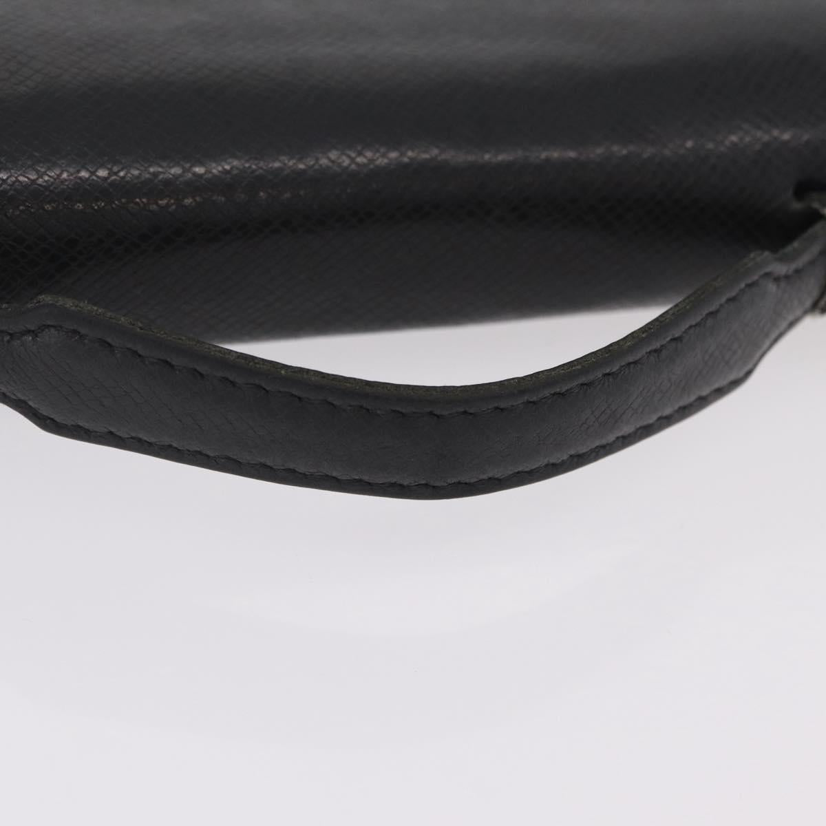 LOUIS VUITTON Taiga Zippy XL Long Wallet Black M44275 LV Auth LN248