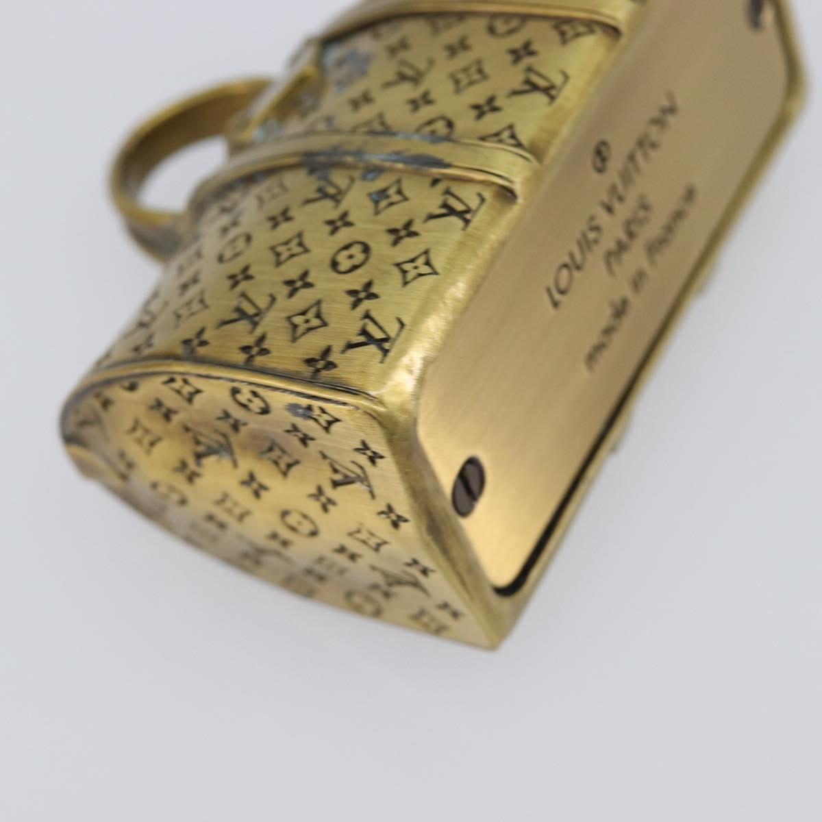 LOUIS VUITTON Monogram Keepall Motif Paper Weight metal Gold Tone LV Auth LN254